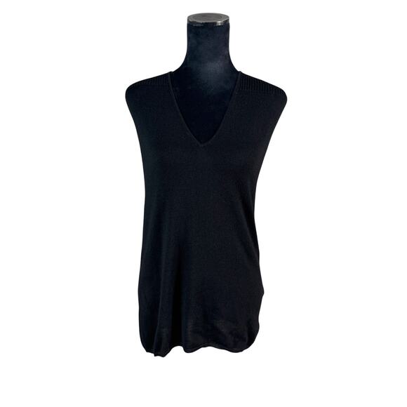 Emilio Pucci Black Virgin Wool Pullover Top Size 12 - Picture 6 of 11